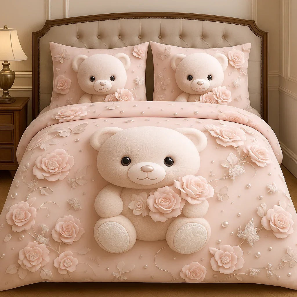 Heavy 7D Digital Glace Cotton Super King Size Printed Flat Double Bedsheet, 110 X 110 Inch and 2 Pillow Cover