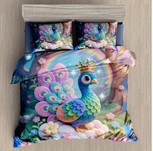 Premium 11D King Size Double Bedsheet (110 x 110 Inches) with 2 Pillow Covers | Super Soft Microfiber | Luxury HD Printed Bedsheet | Fade Resistant & Easy Care