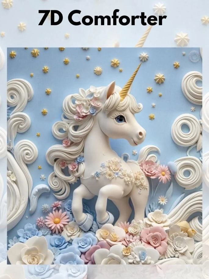 Heavy 7D Digital Glace Cotton Super King Size Printed Flat Double Bedsheet, 110 X 110 Inch and 2 Pillow Cover