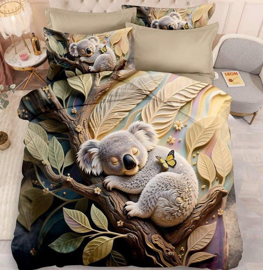 Premium 11D King Size Double Bedsheet (110 x 110 Inches) with 2 Pillow Covers | Super Soft Microfiber | Luxury HD Printed Bedsheet | Fade Resistant & Easy Care