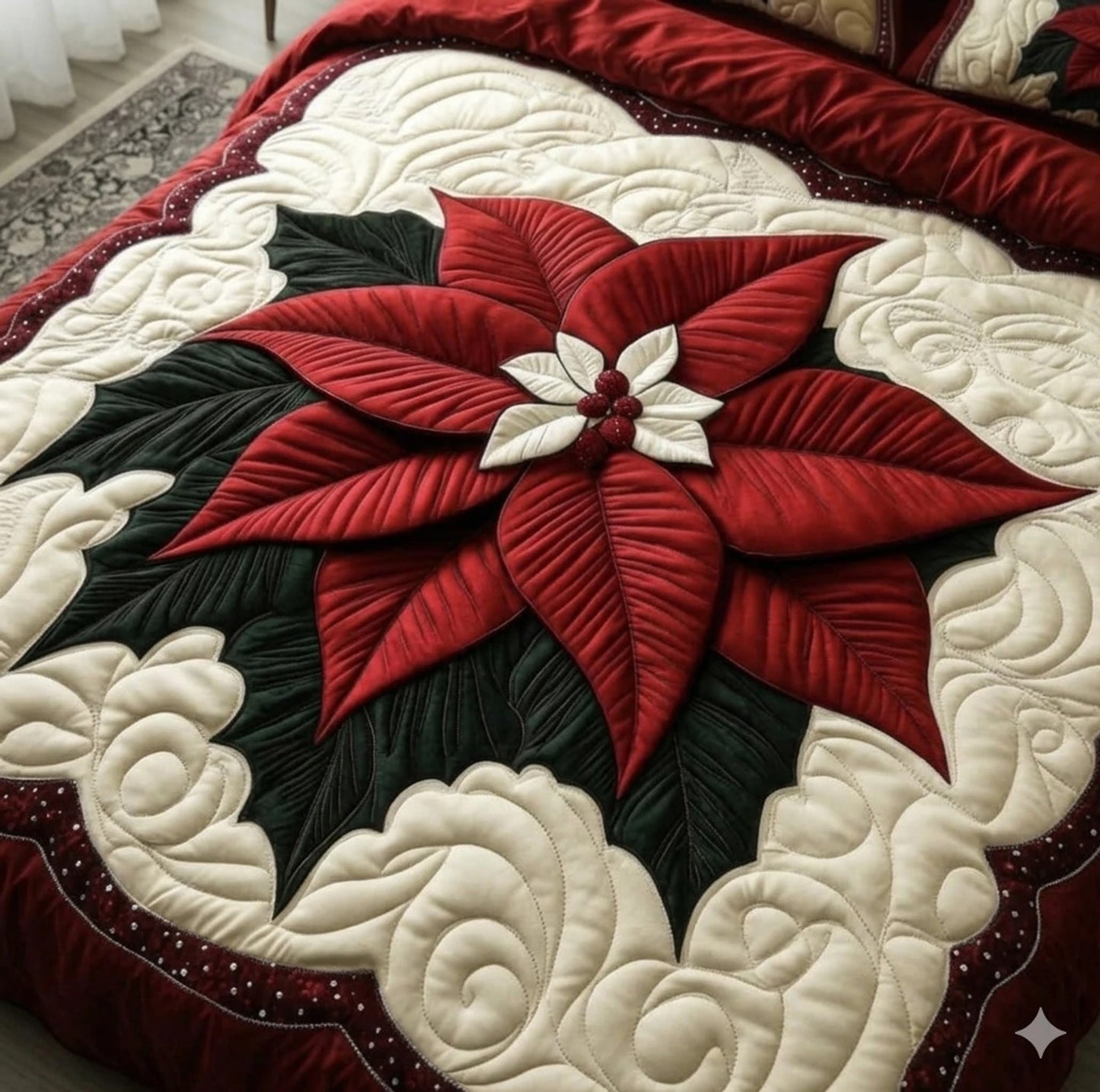 11D Premium Luxury King Size Bedsheet 108 x 108 Inches with 2 Pillow Covers | Soft Glace Cotton Floral Designer Double Bed Bedsheet