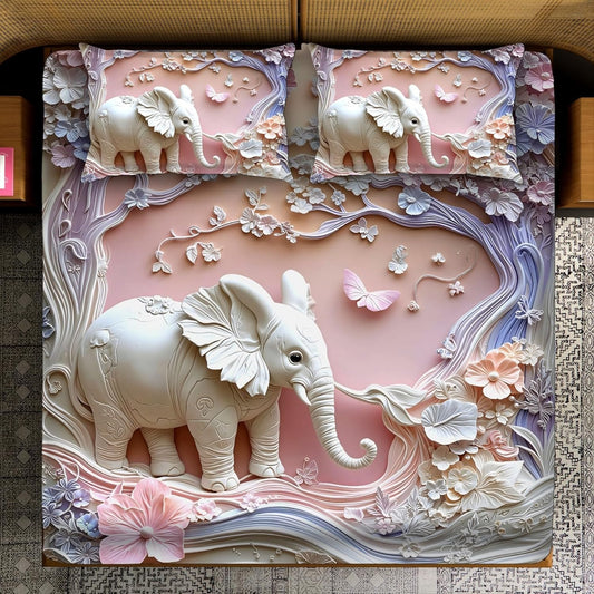 Heavy 7D Digital Glace Cotton Super King Size Printed Flat Double Bedsheet, 110 X 110 Inch and 2 Pillow Cover