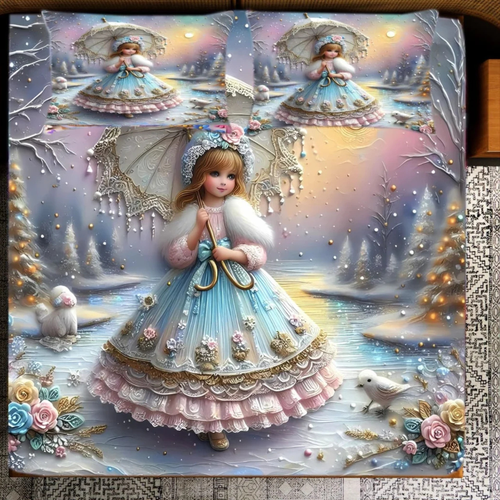 Heavy 7D Digital Glace Cotton Super King Size Printed Flat Double Bedsheet, 110 X 110 Inch and 2 Pillo Cover_1